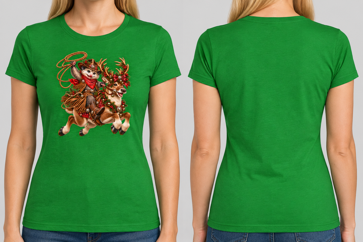 Irish Green tee front and back