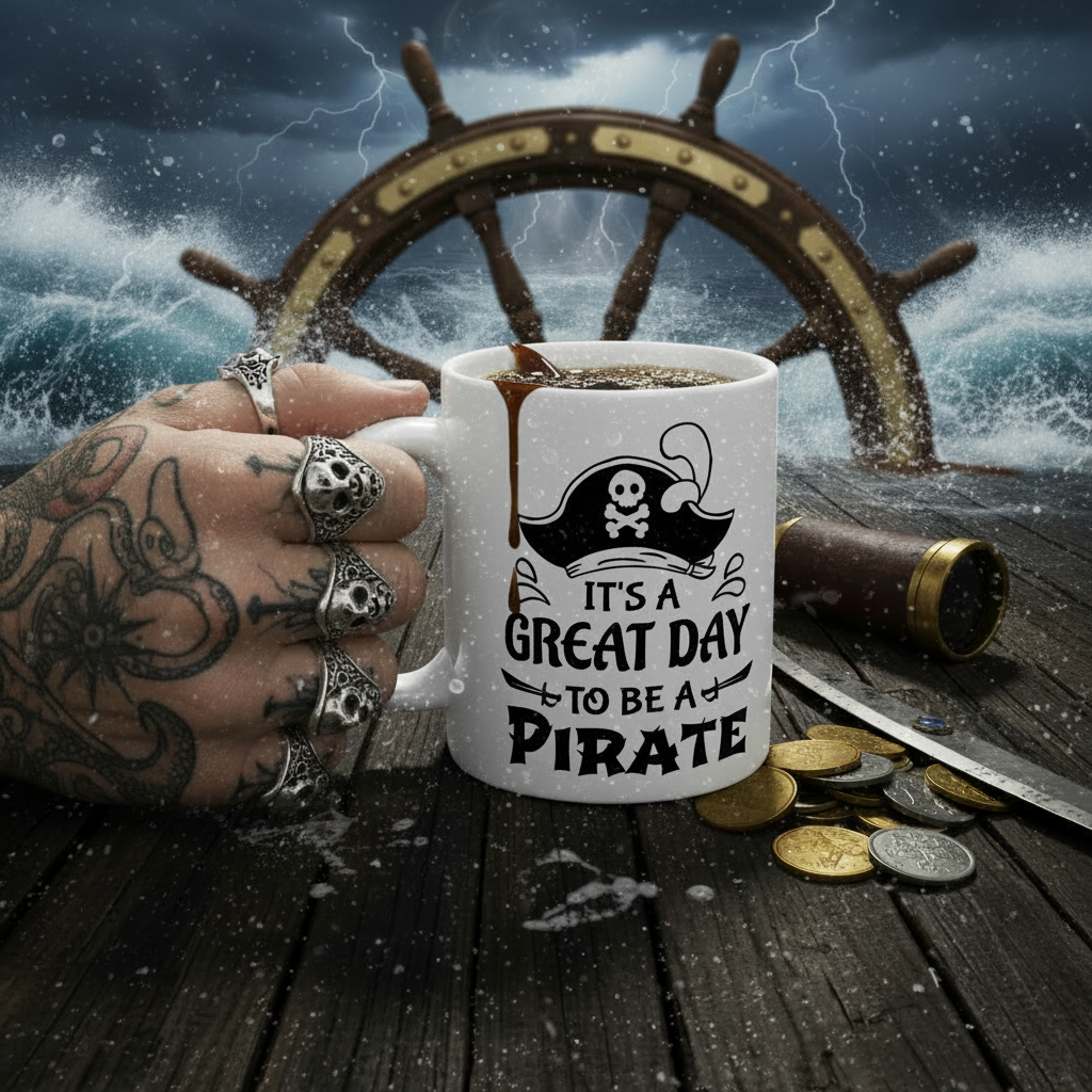 It's a Great Day to Be a Pirate Mug - Coffee Inside 3