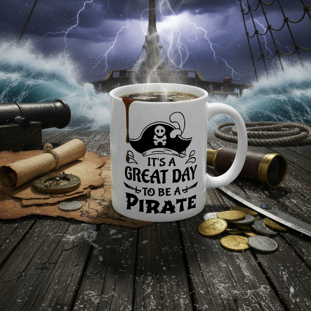 It's a Great Day to Be a Pirate Mug - Coffee Inside 4