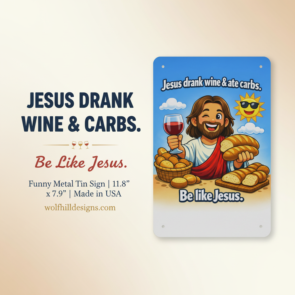Jesus Drank Wine & Ate Carbs - Social Media Ad