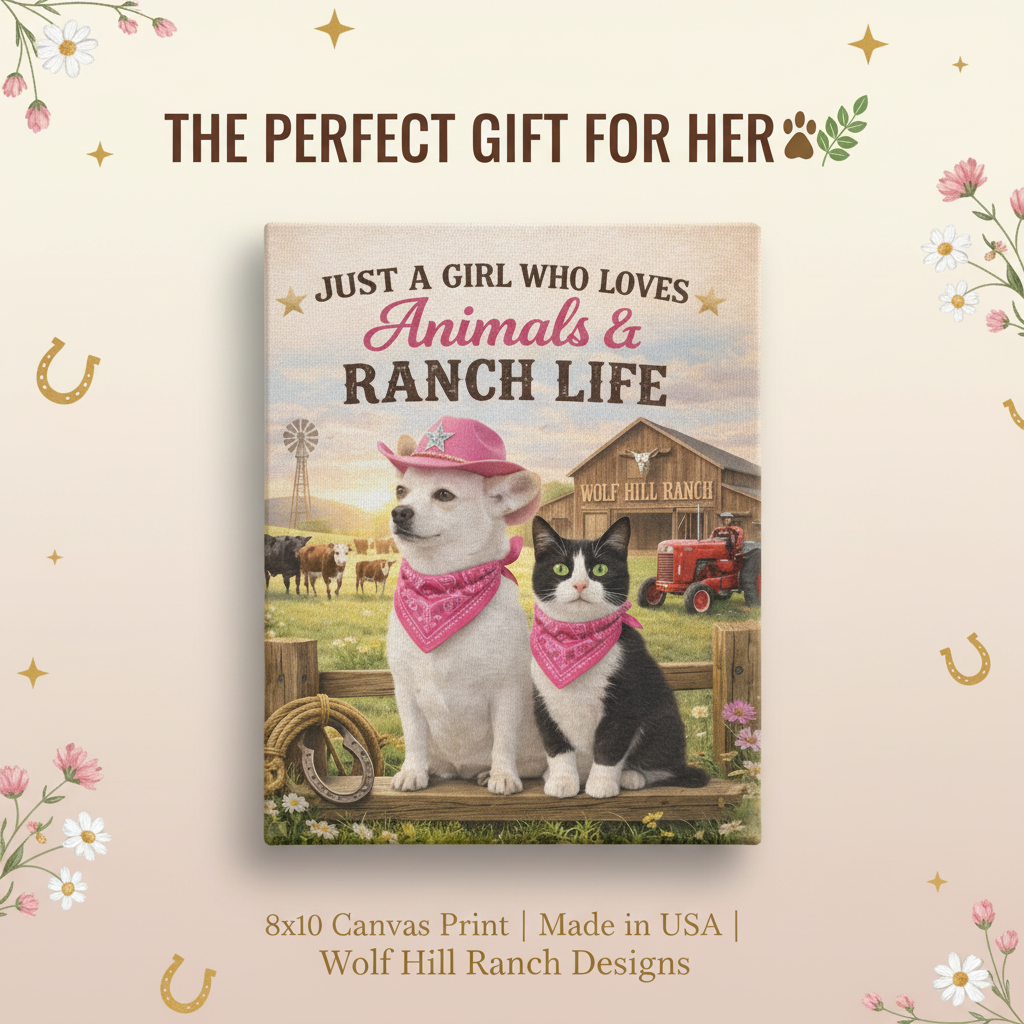 Just a Girl Canvas - Social Media Ad Redo