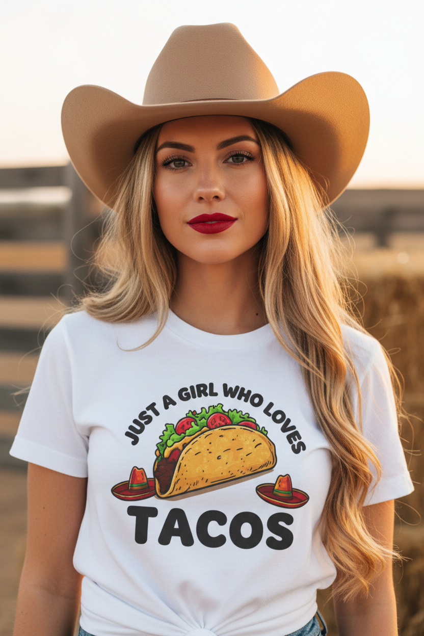 Just a Girl Who Loves Tacos — Cowgirl Shot