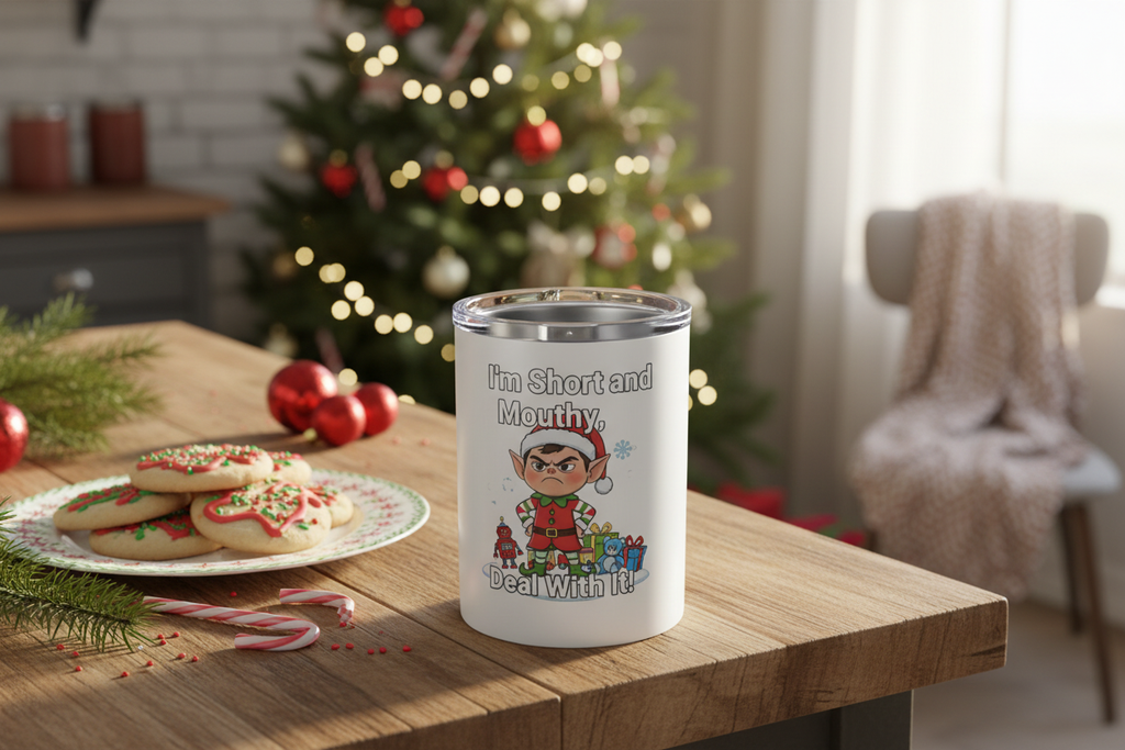 Kitchen counter with Christmas cookies
