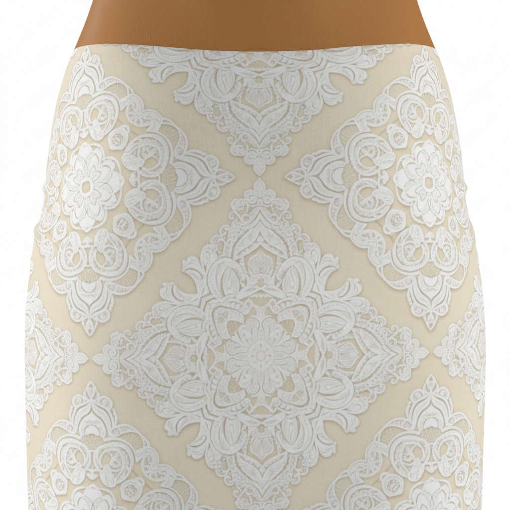 Lace Medallion Skirt - Detail