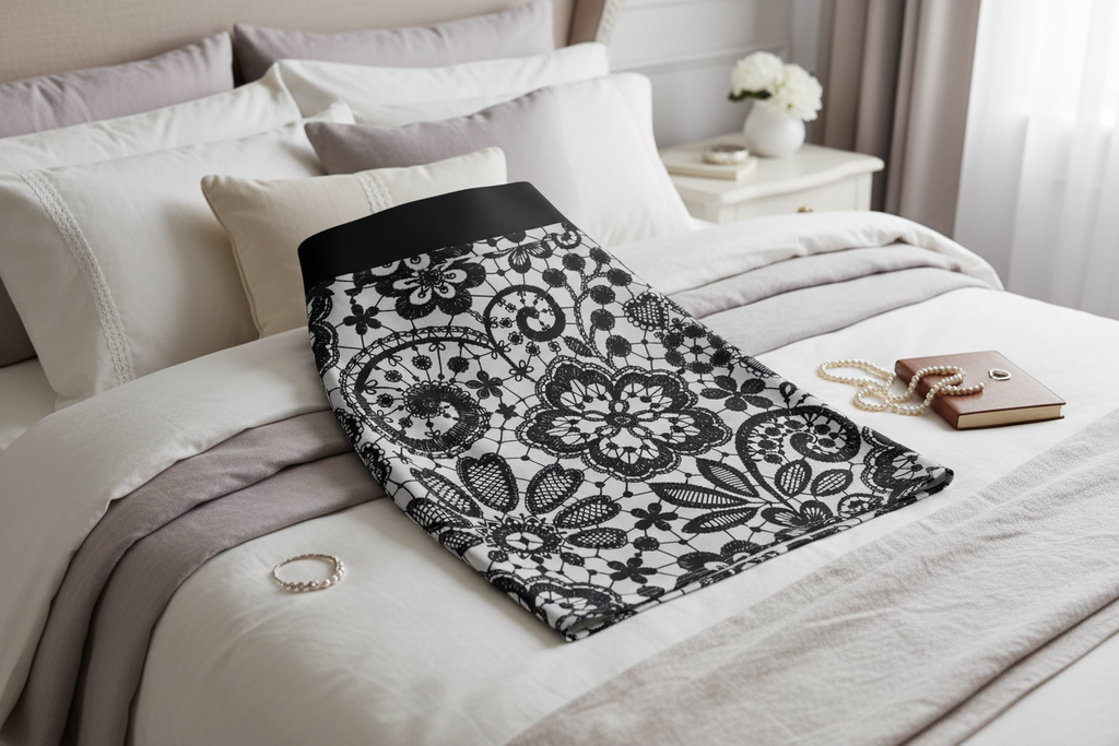 Lace Pattern Skirt on Bed
