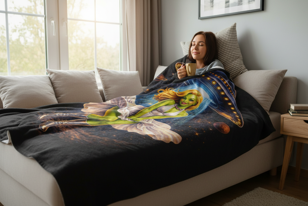 Lady Wrapped in Blanket 3
