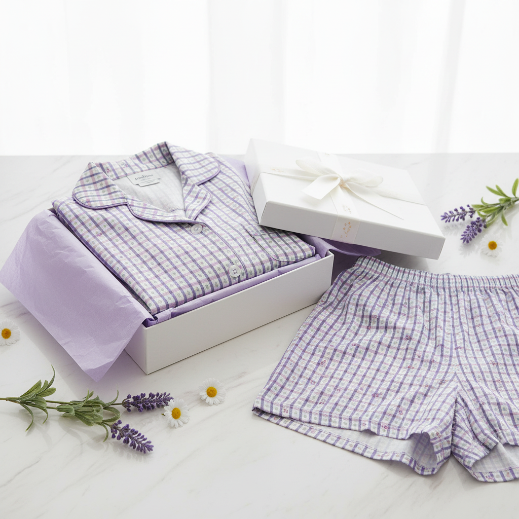 Lavender PJ Set — Gift Box