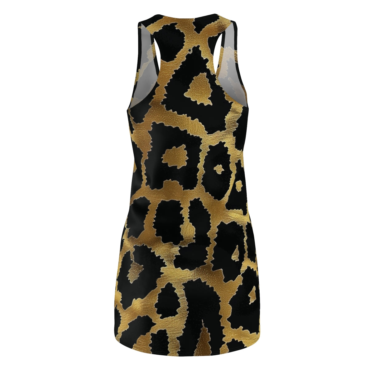 After Dark Leopard Racerback Dress — Gold Edition