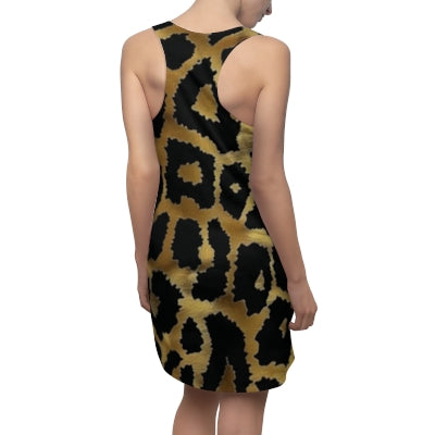 After Dark Leopard Racerback Dress — Gold Edition
