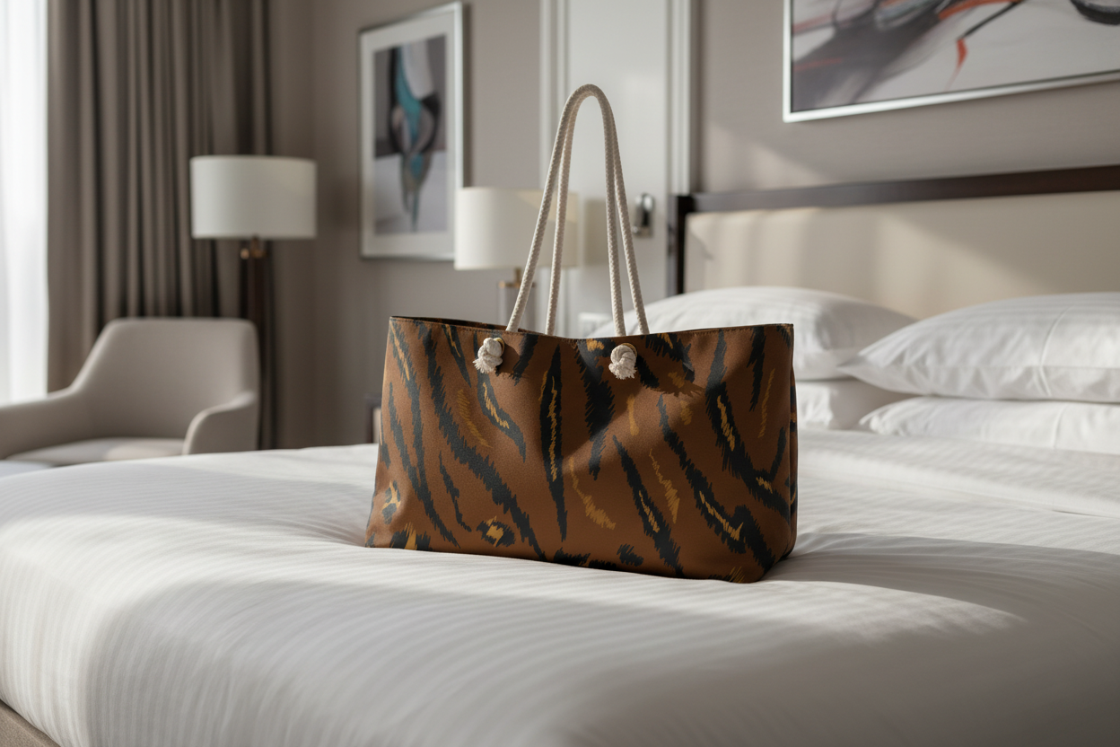 Leopard Print Weekender - Hotel Room
