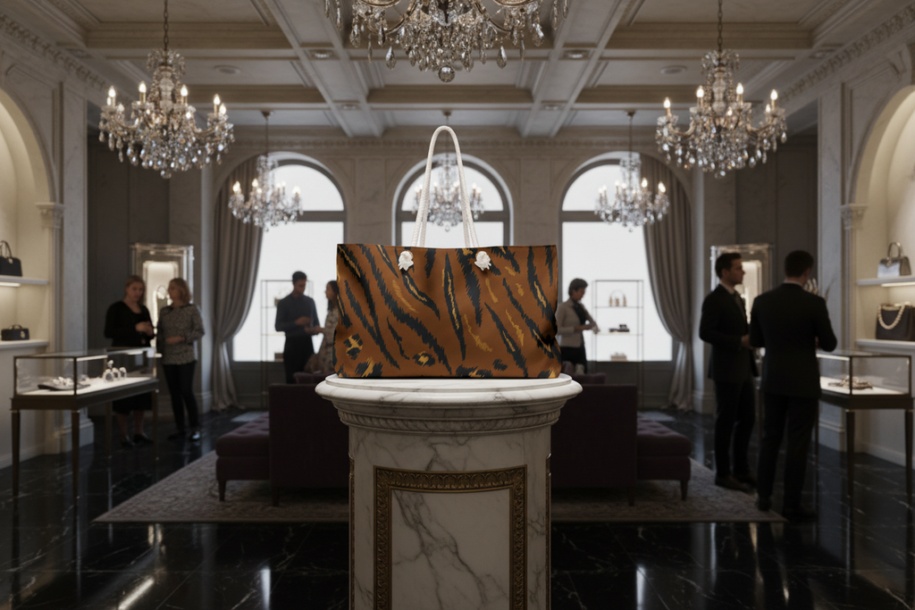 Leopard Print Weekender - Luxury Display