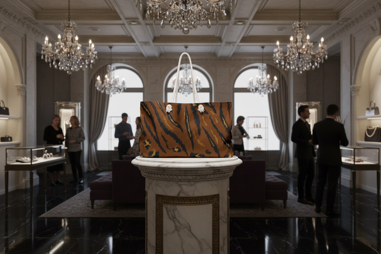 Leopard Print Weekender - Luxury Display