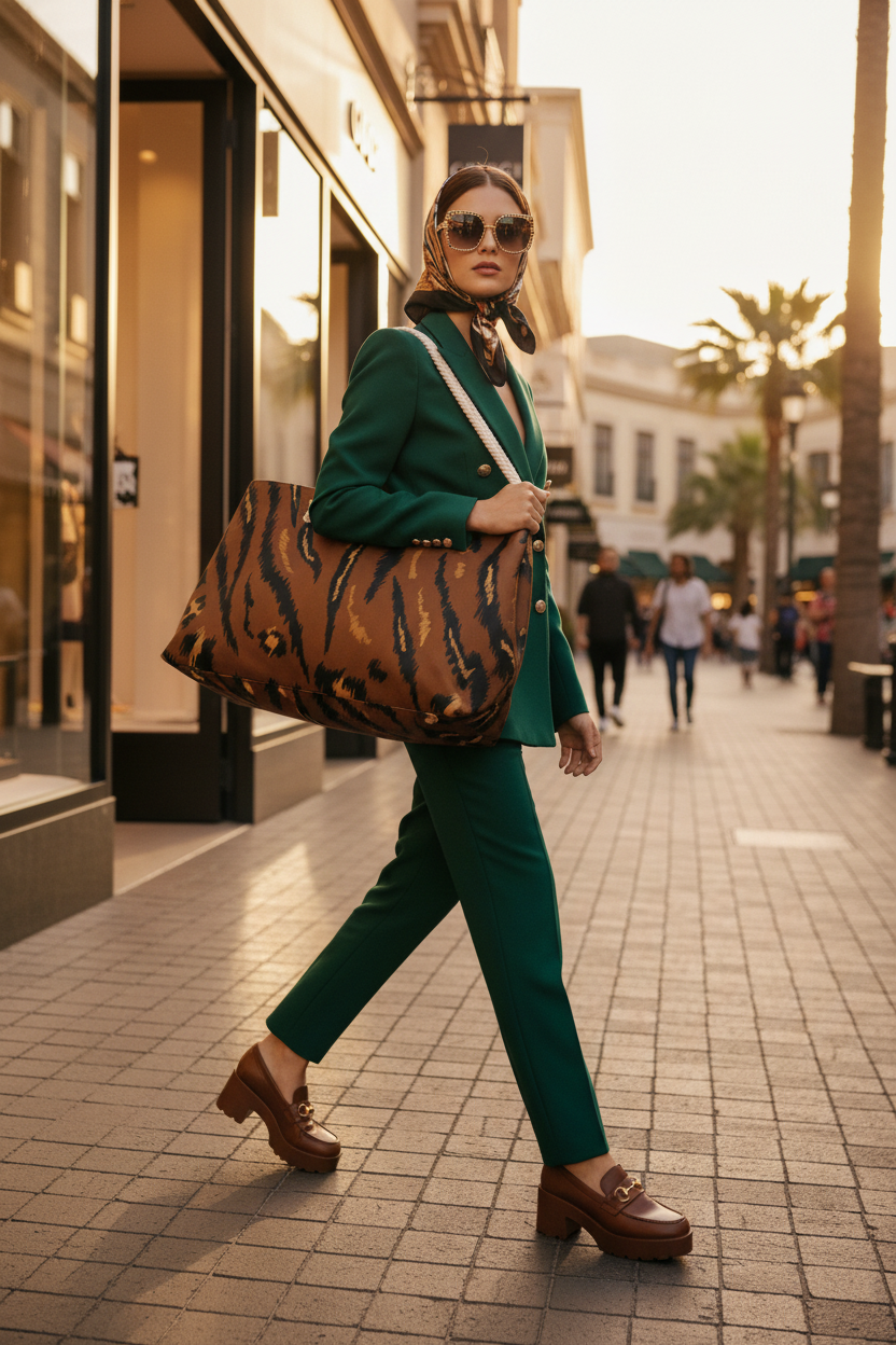 Leopard Print Weekender - Shopping District