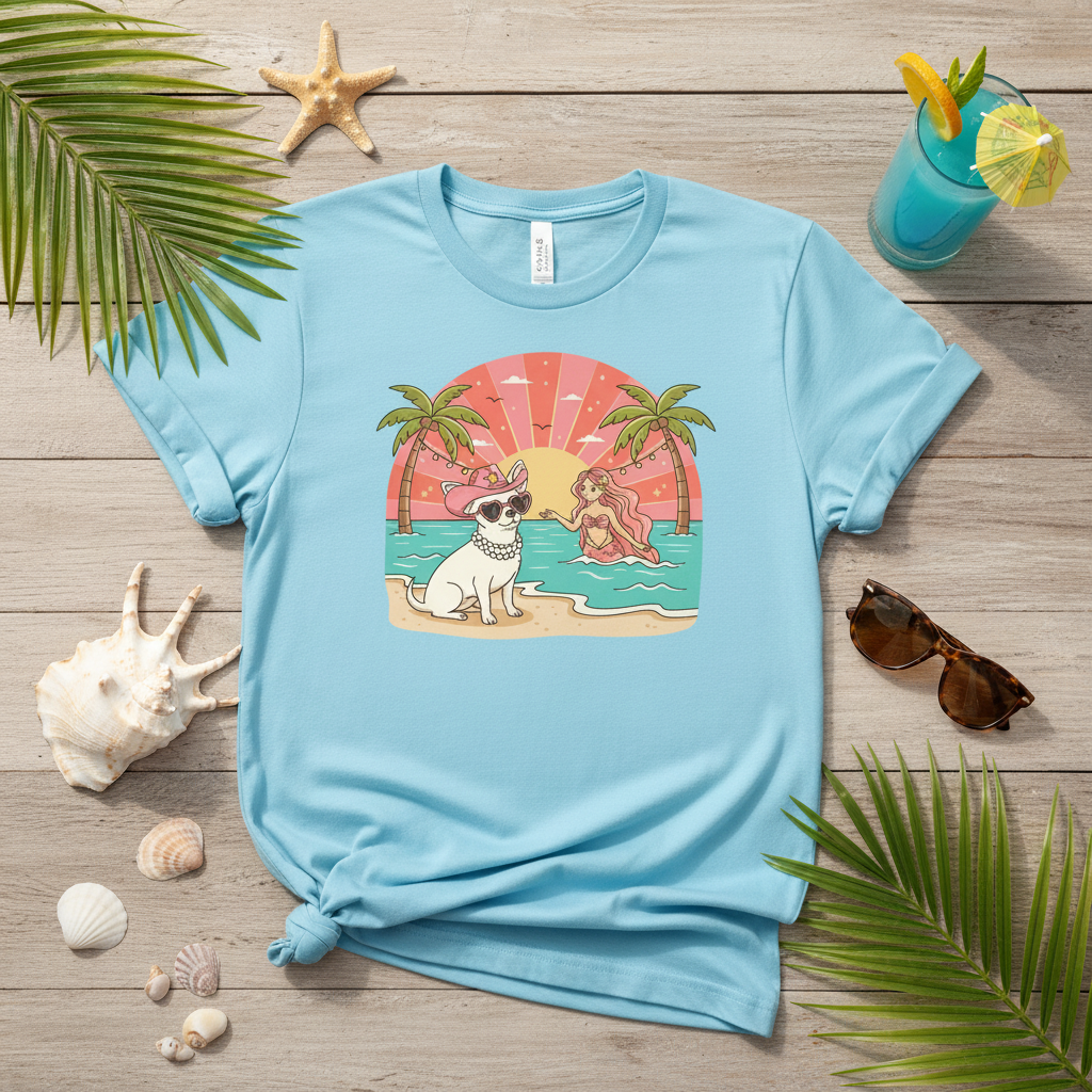 Light Blue Beach Table