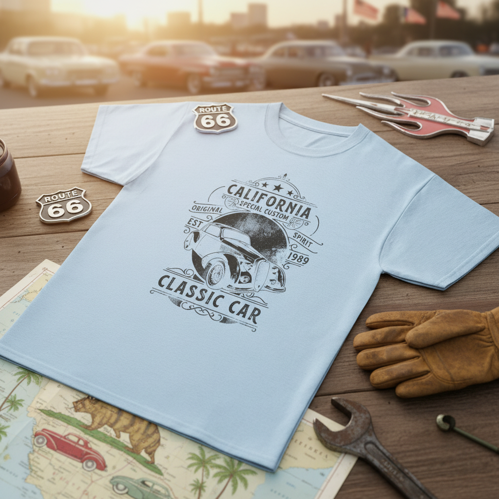 Light Blue car club mockup