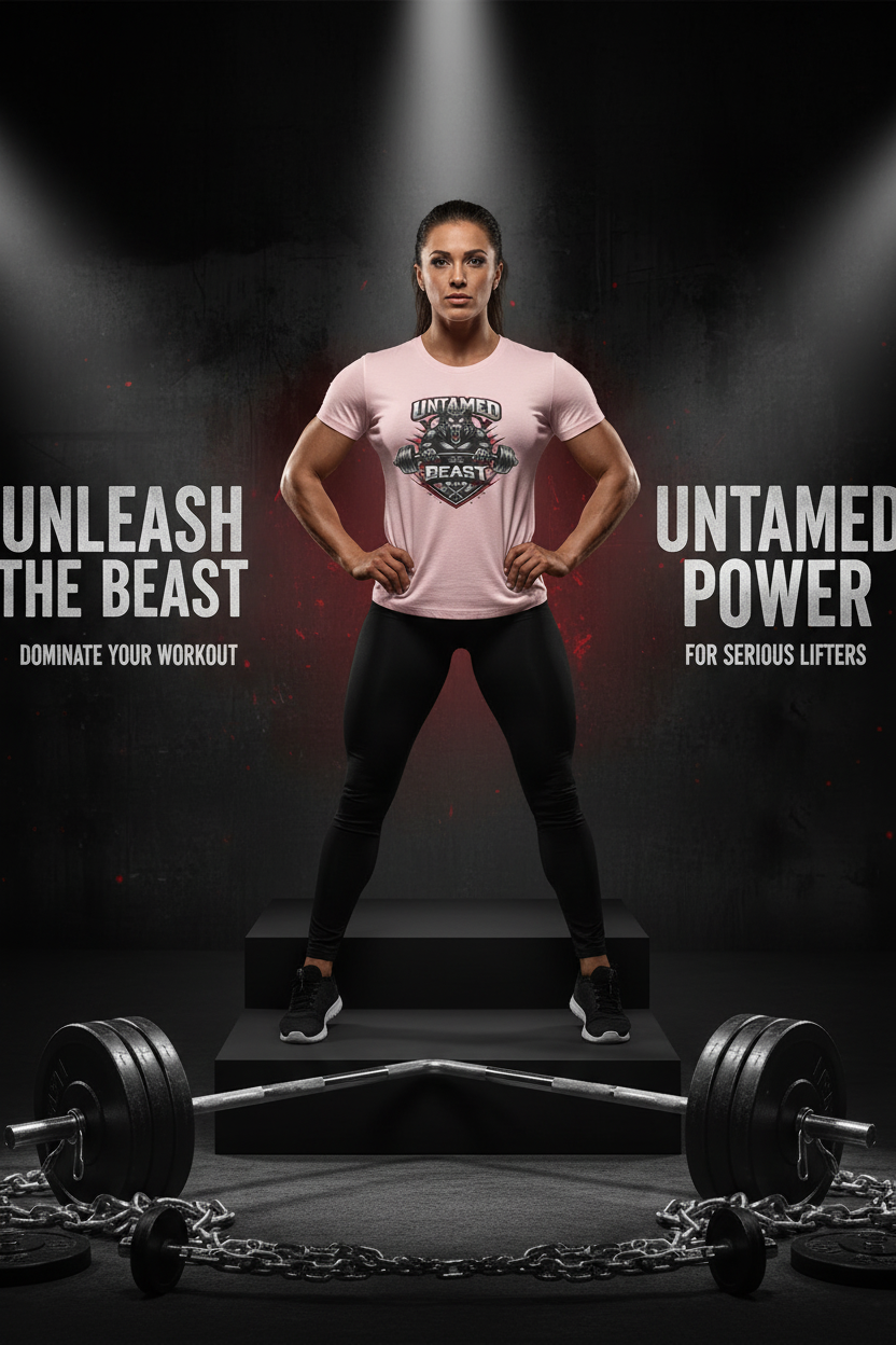Light Pink Workout Tee Mockup 1