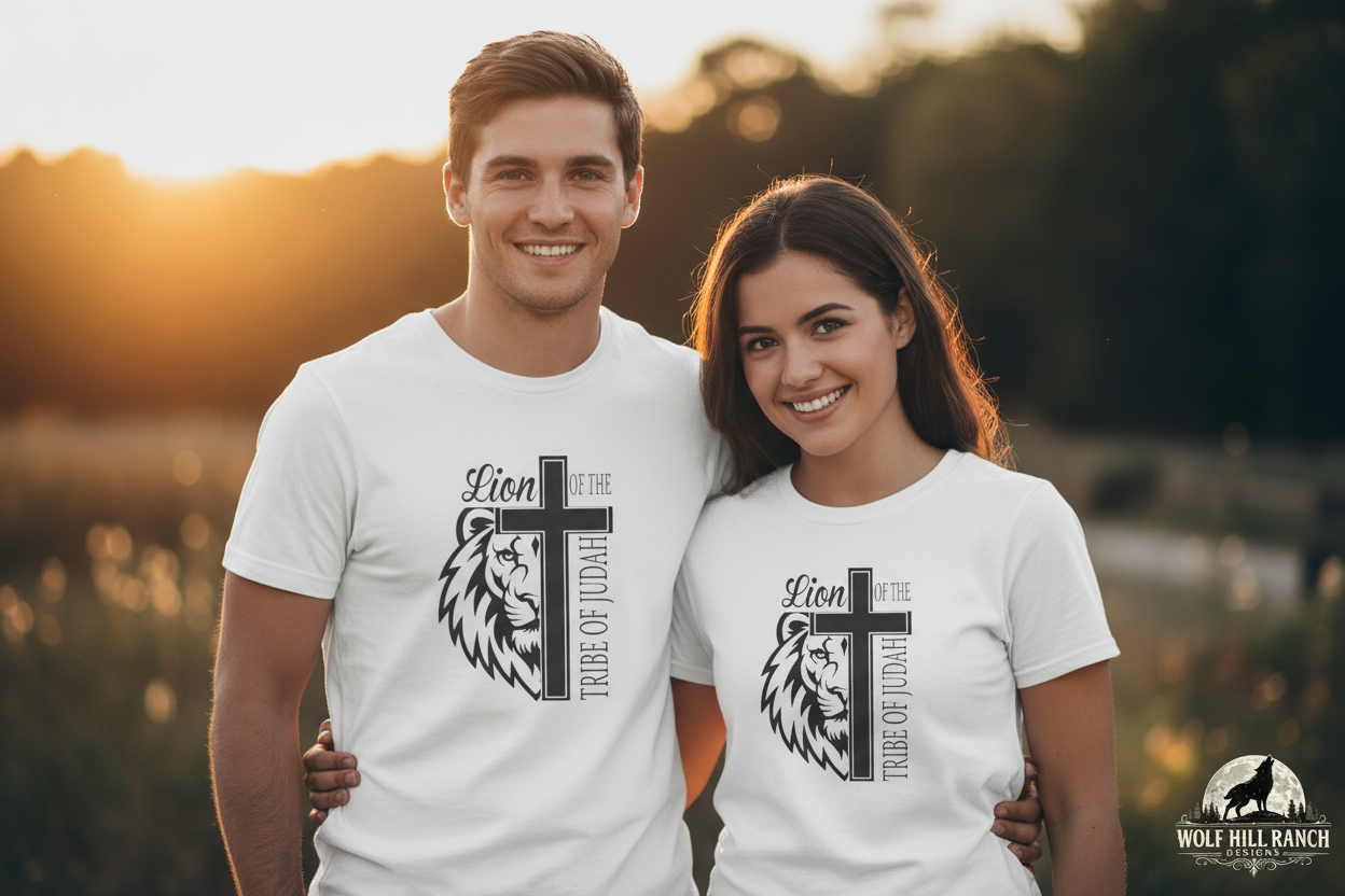 Lion of Judah - Man and Woman Casual Sunset