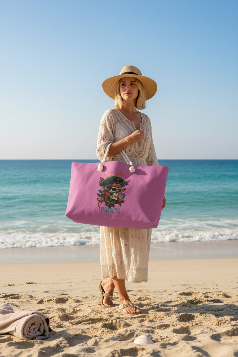 Live Like a Pirate - Beach Mockup 1