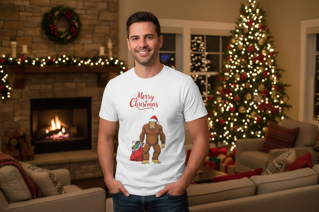 Living room with Christmas tree