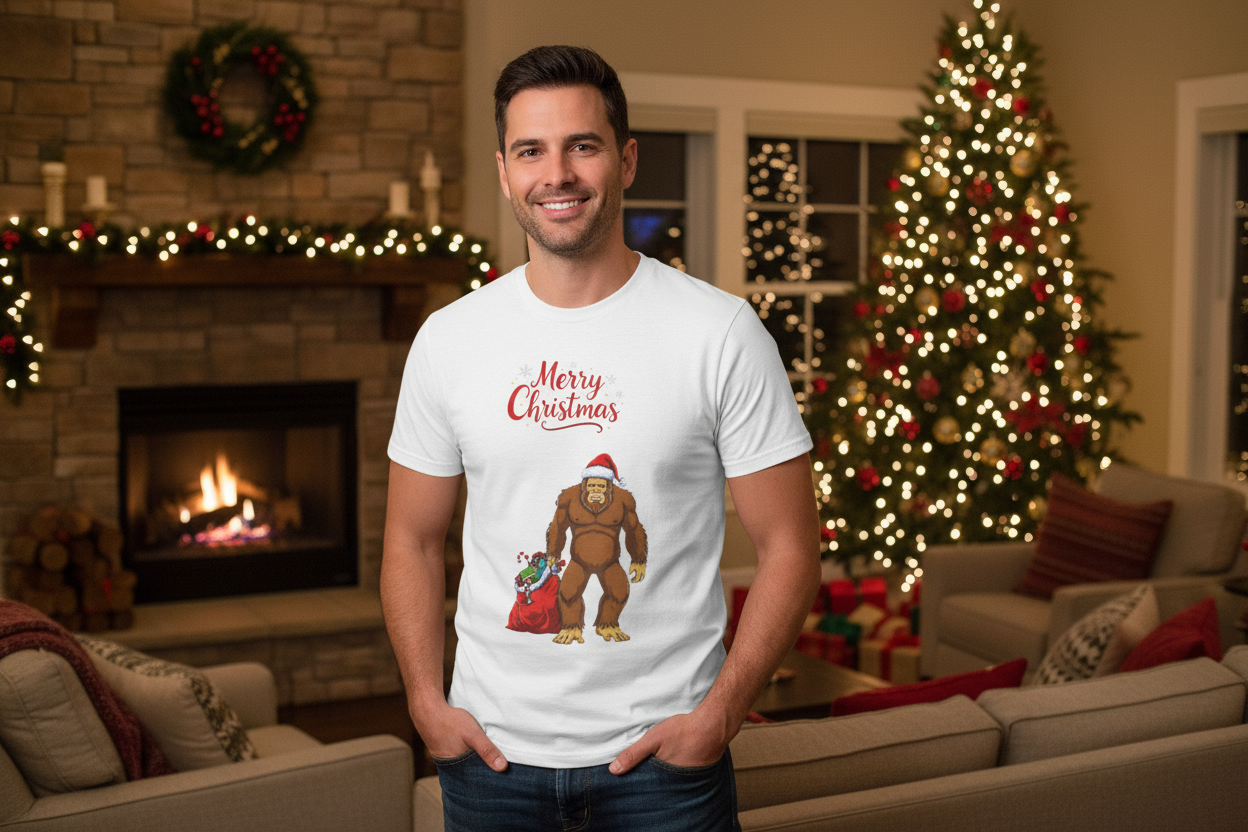 Living room with Christmas tree