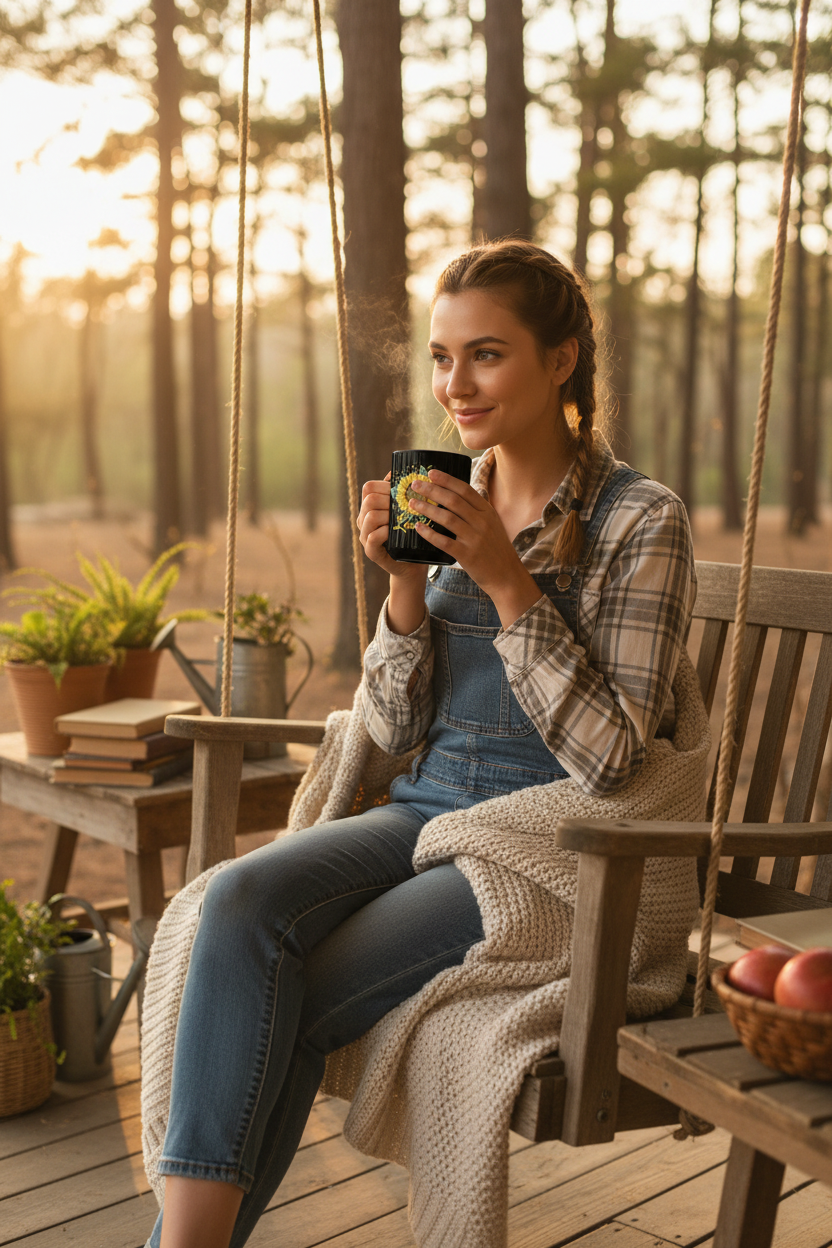 Loved Sunflower Mug - Country Girl Mockup
