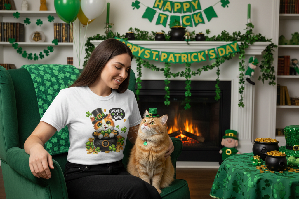 Luckiest Cat Alive St. Patrick's Day