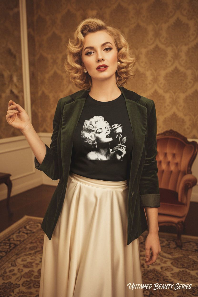 Luxurious Vintage Retro Rose Mockup