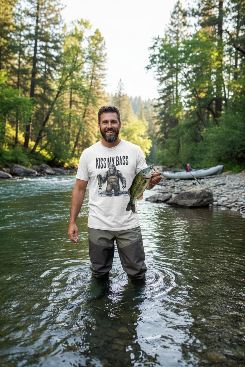 Man Fishing Mockup 3