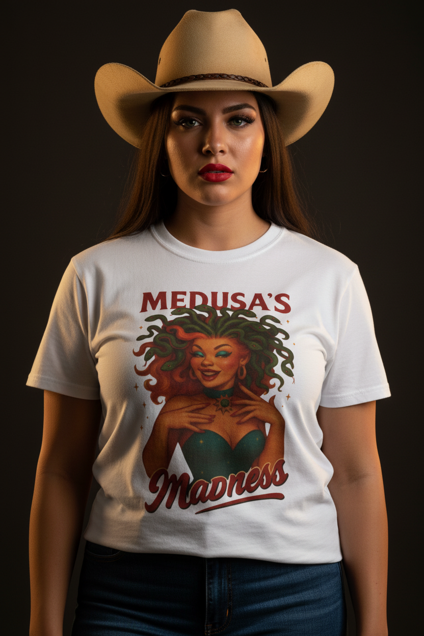 Medusa's Madness Cowgirl Mockup