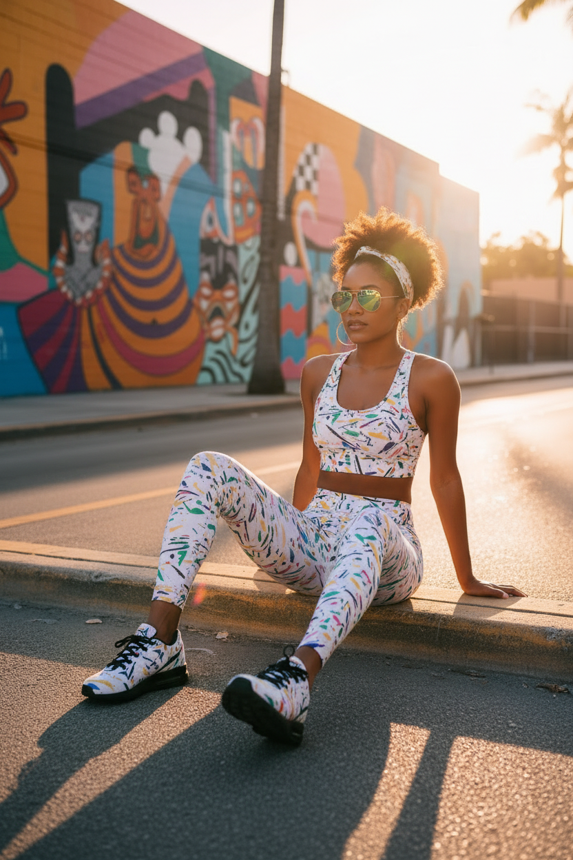 Miami Brush – Curb Sit Pose