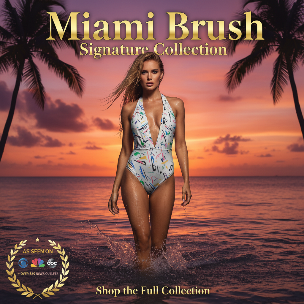 Miami Brush – Heat Ad with Badge, Ocean Walk
