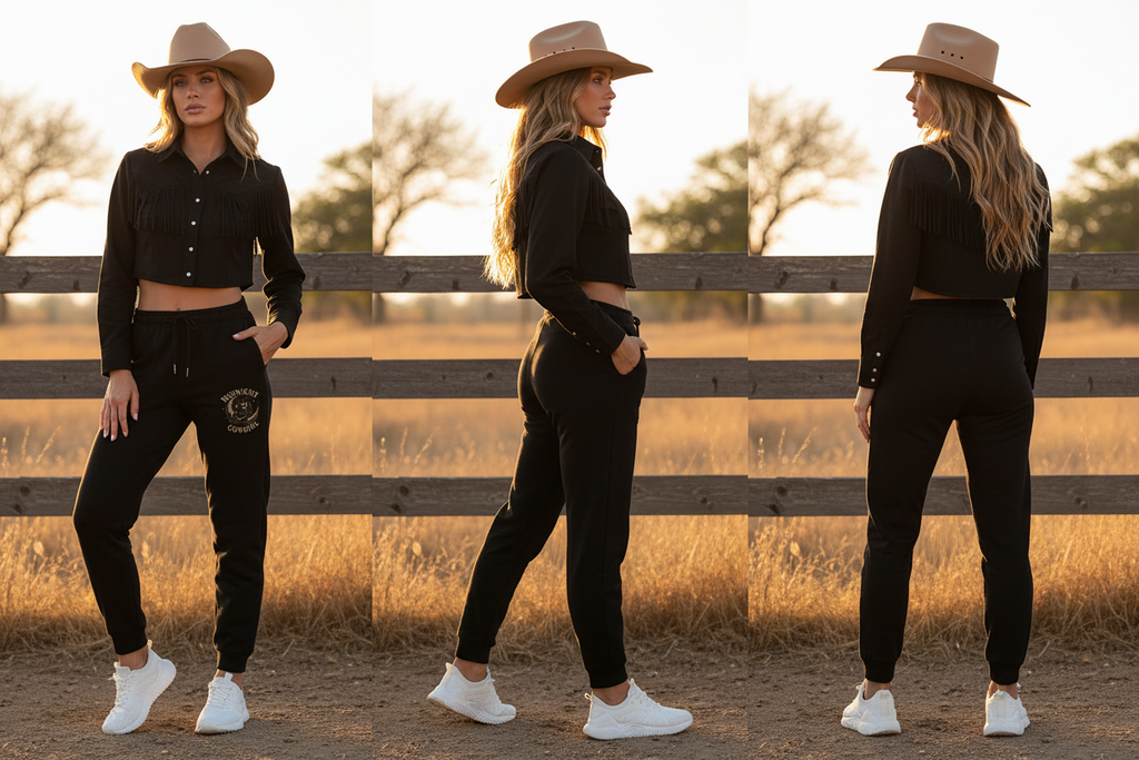 Midnight Cowgirl All Sides Mockup