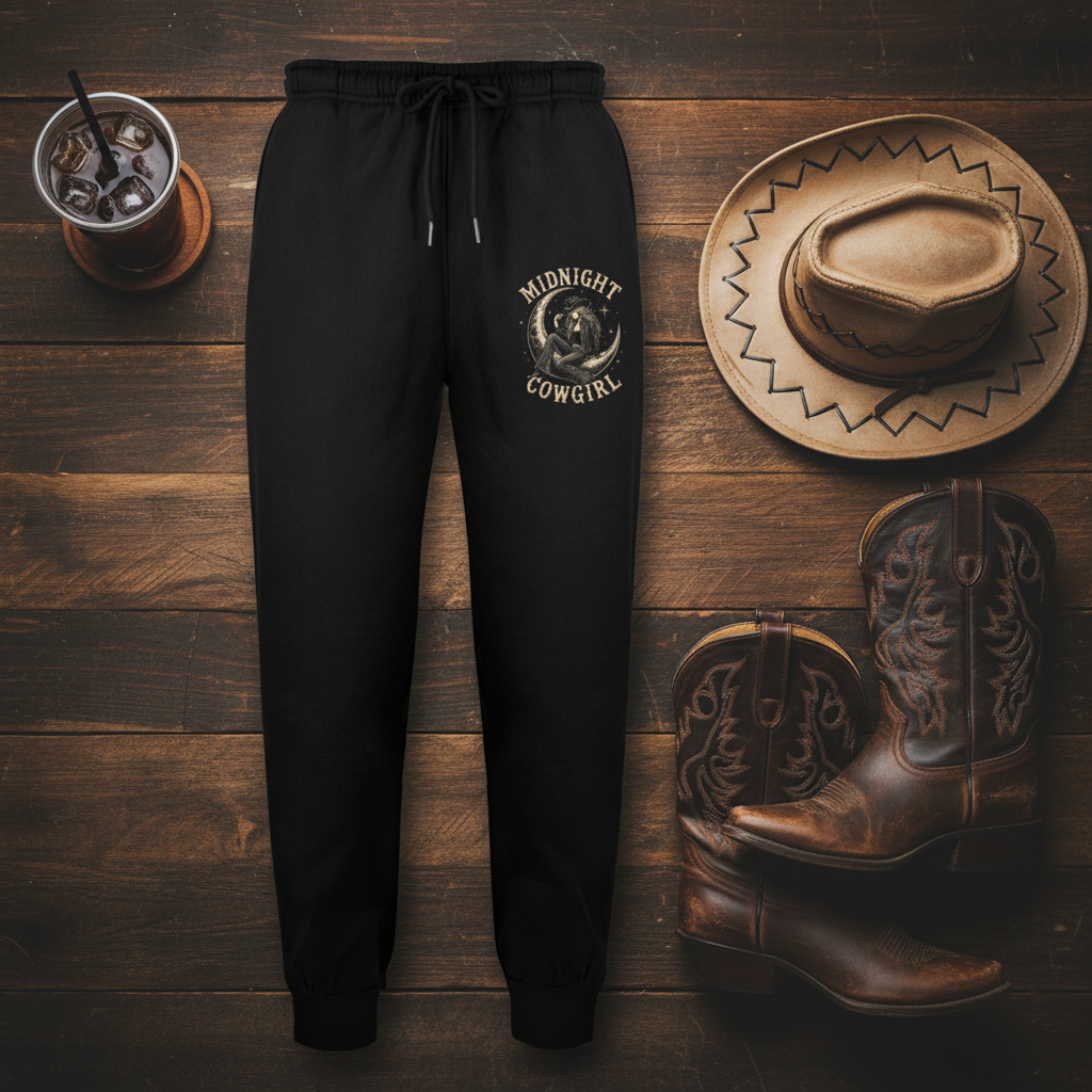 Midnight Cowgirl Flat Lay - Correct Design