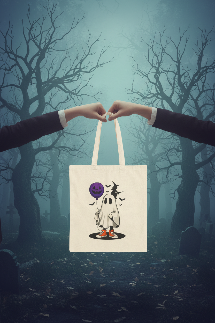 Misty graveyard or spooky forest with moonlight