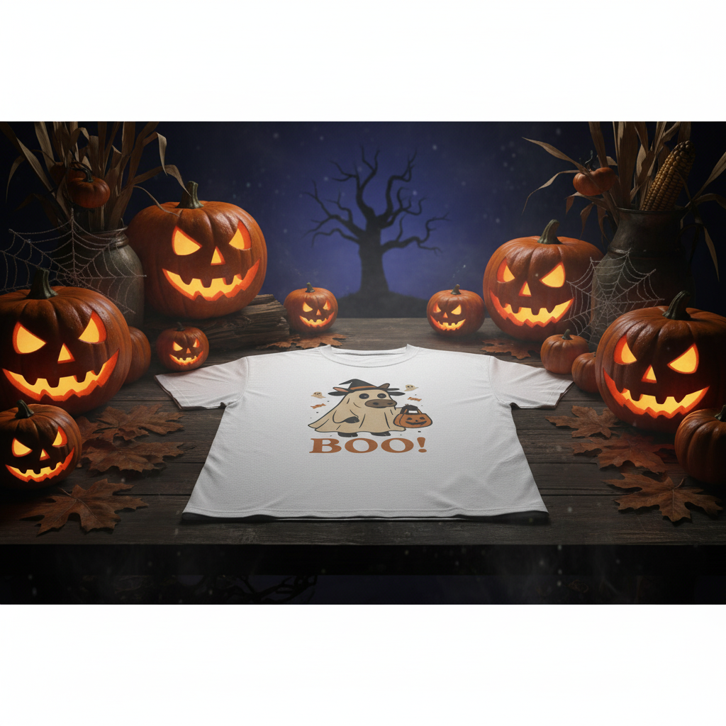 Mockup 1 - Halloween setting with jack-o-lanterns
