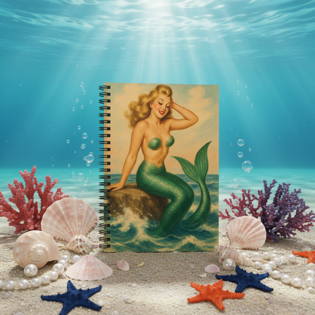 Mockup 1 - Ocean scene with seashells and coral