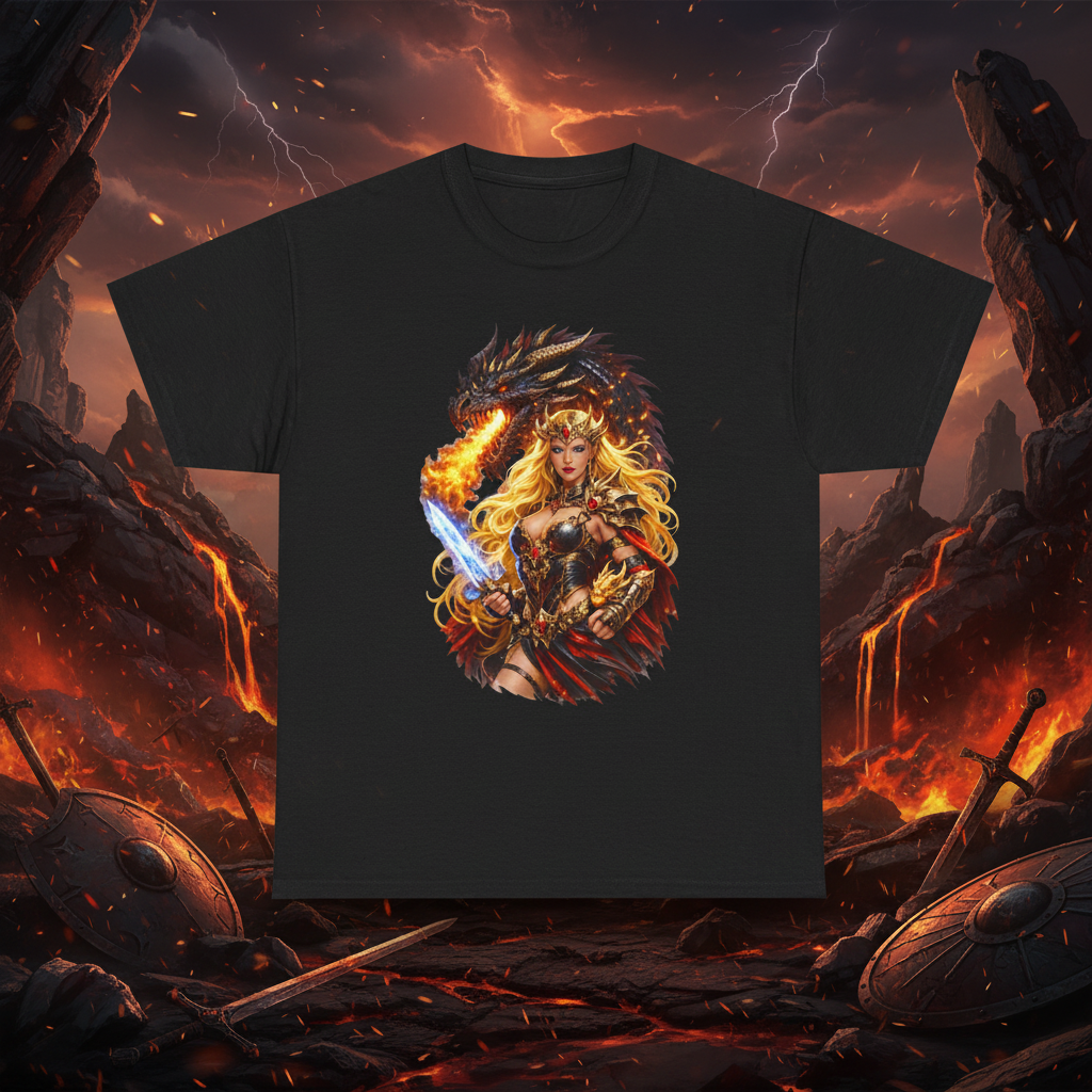 Mockup 2 - Dragon elements with blazing fire