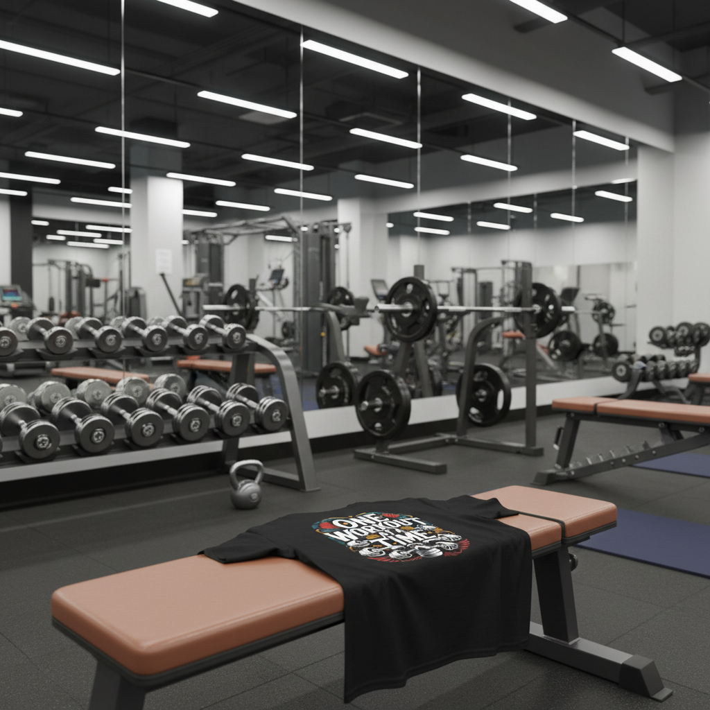 Mockup 3 - Fitness center with mirrors