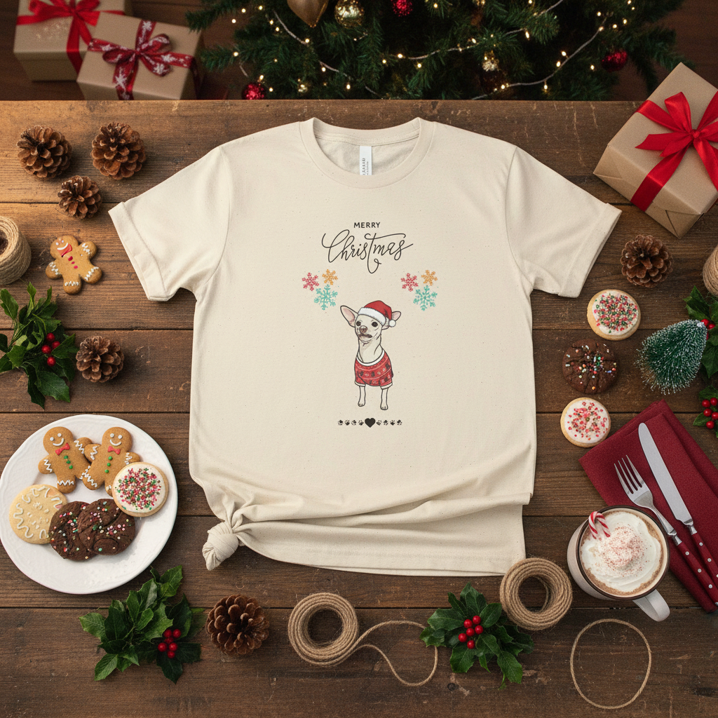 Mockup 3 - Rustic Christmas table with cookies