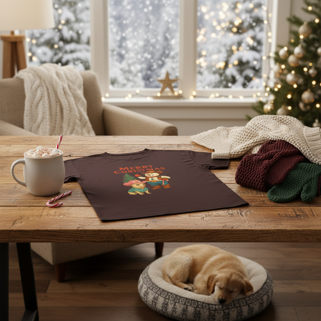 Mockup 3 - Rustic winter table with hot cocoa