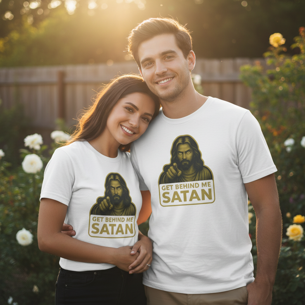 Mockup 5 - Couple together wearing the shirts