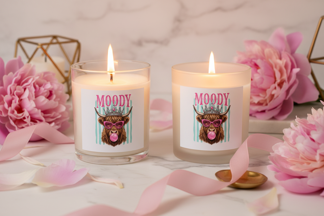 Moody Candle - Clear vs Frosted