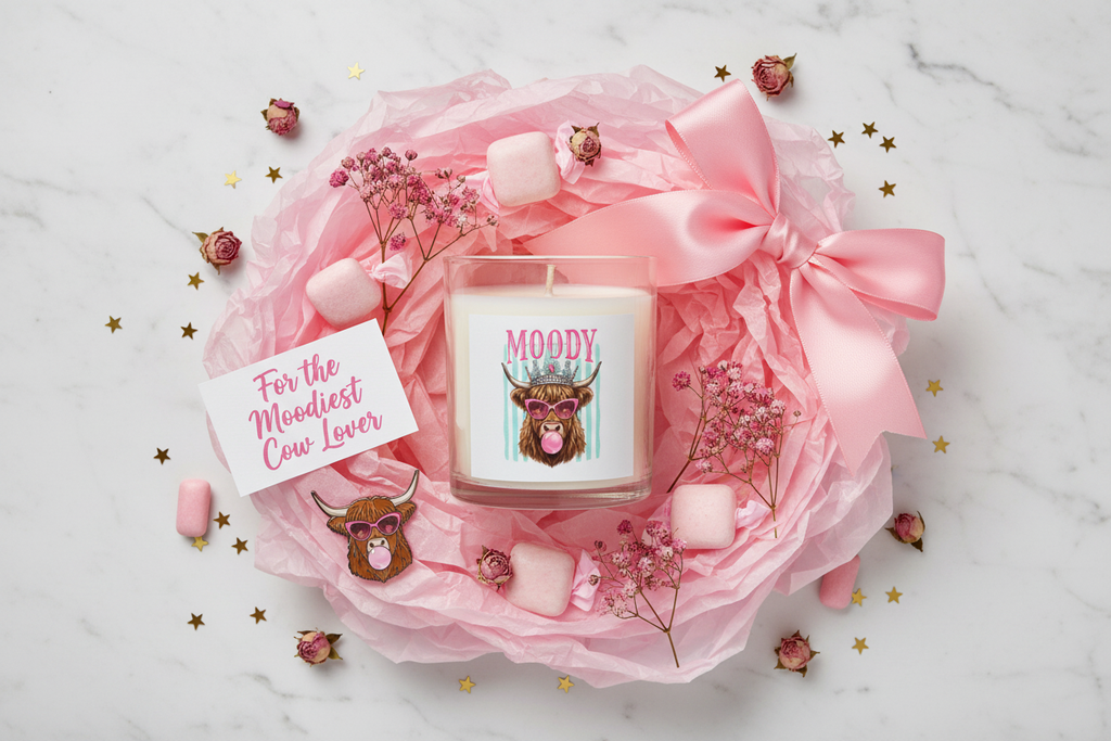 Moody Candle - Gift Flat Lay