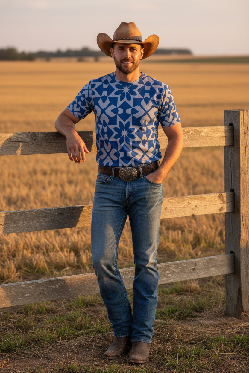 Mosaic Ranch Tee — Farm Mockup