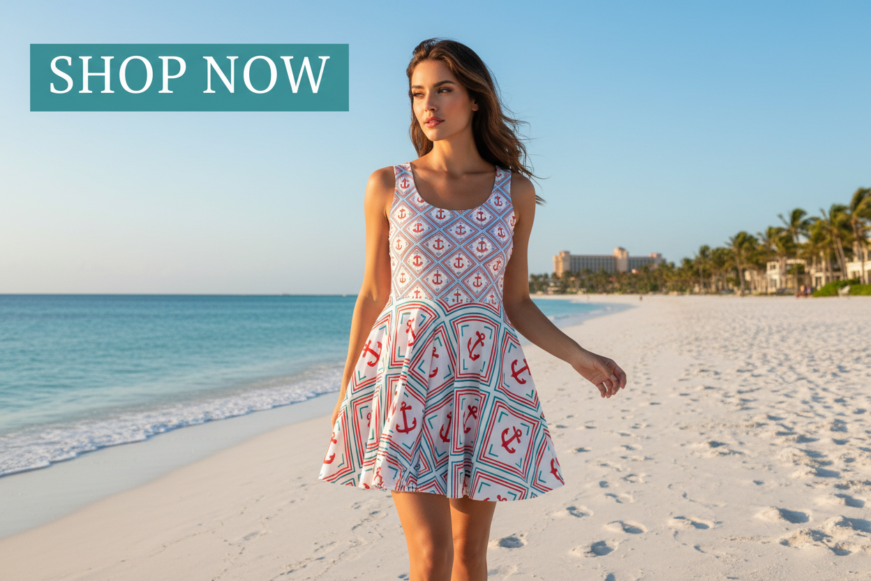 Nautical Anchor Dress Shop Now Banner