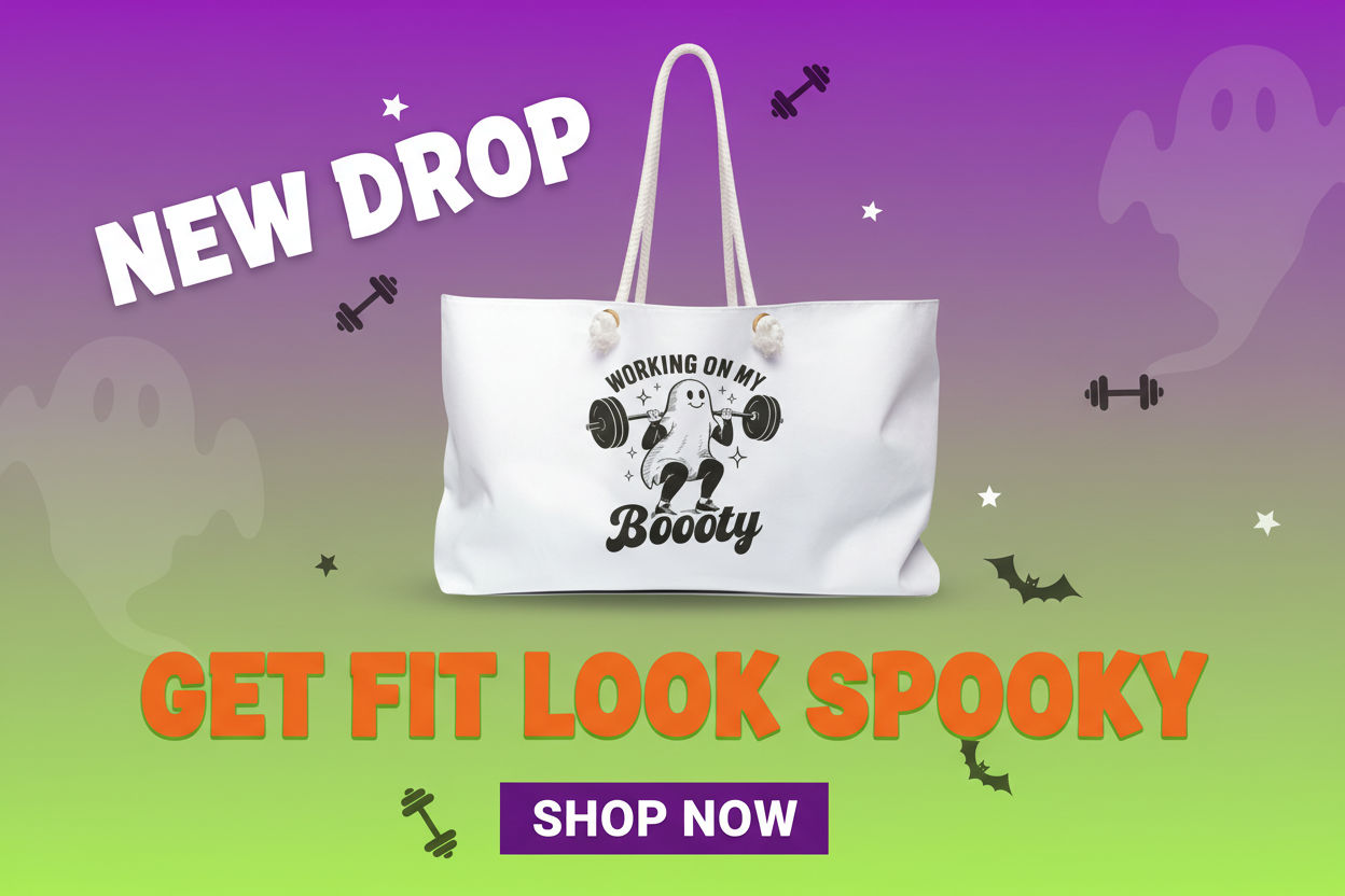 New Drop - Get Fit Look Spooky - Shop Now banner