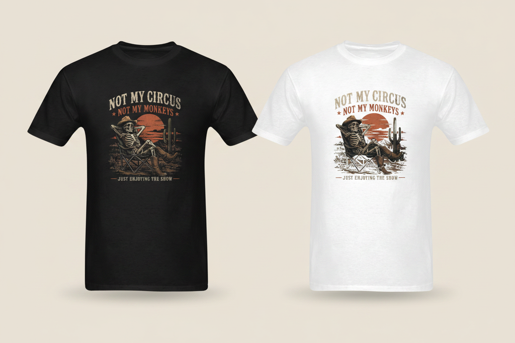 Not My Circus – Black & White Side by Side