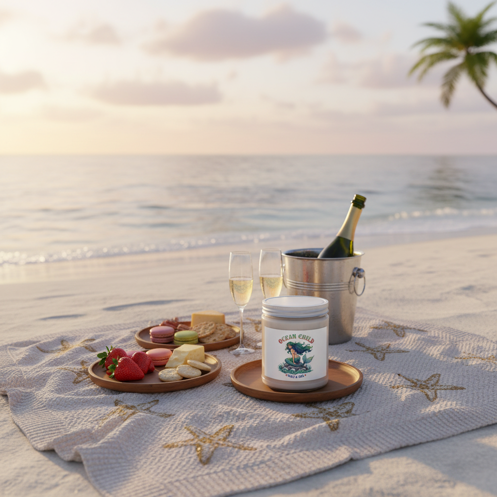 Ocean Child Candle - Beach Picnic