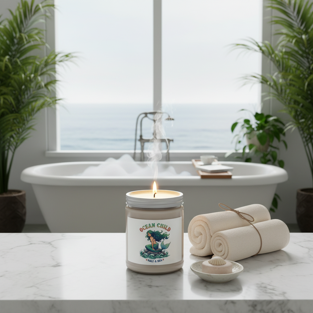 Ocean Child Candle - Spa Bath