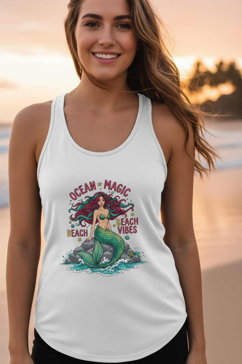 Ocean Magic Tank - White Sunset Detail